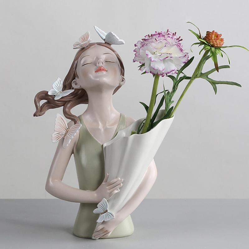 Butterfly Girl Vase dylinoshop