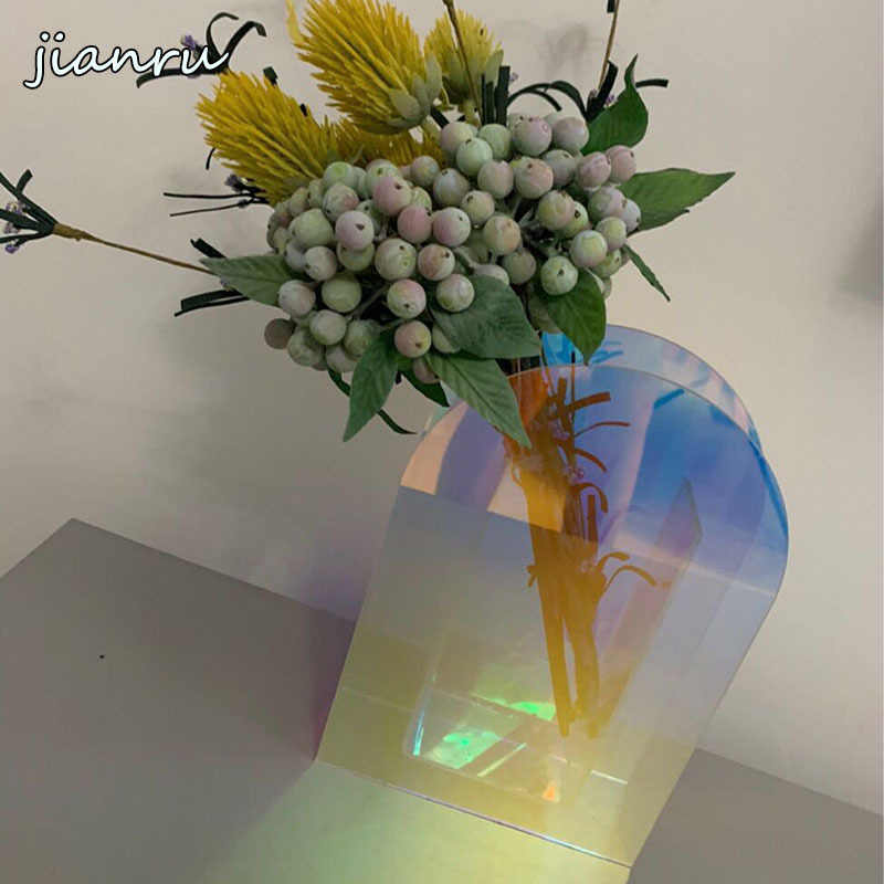 Iridescent Abstract Art Vase Feajoy