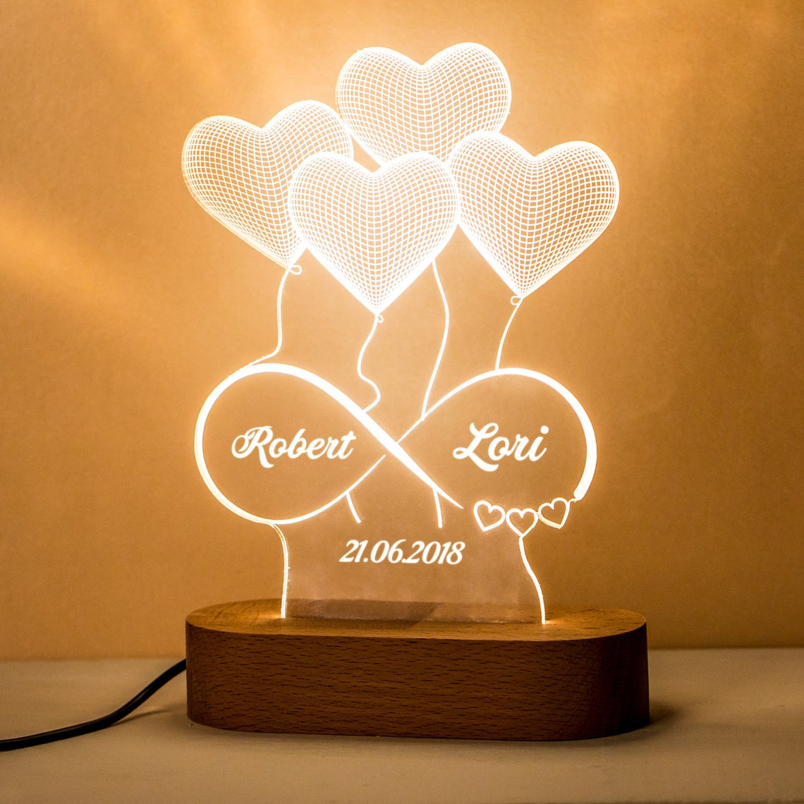 Personalized 3D Illusion Lamp Feajoy