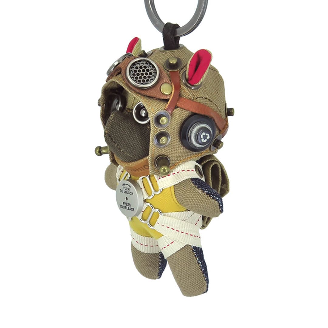 Steam Wizard Pilot Keychain Pendant Feajoy