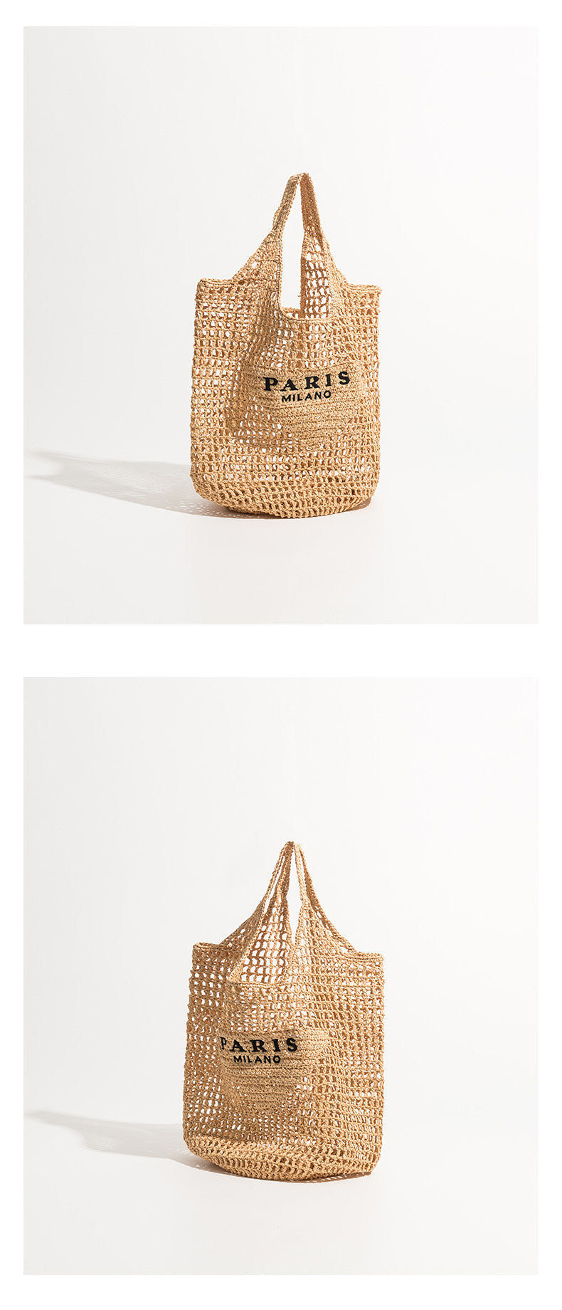 Luxury Raffia Handmade Woven Tote Handbag dylinoshop