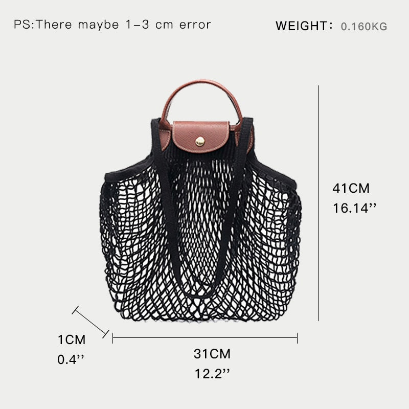 Mesh Net Women's Tote Handbags dylinoshop