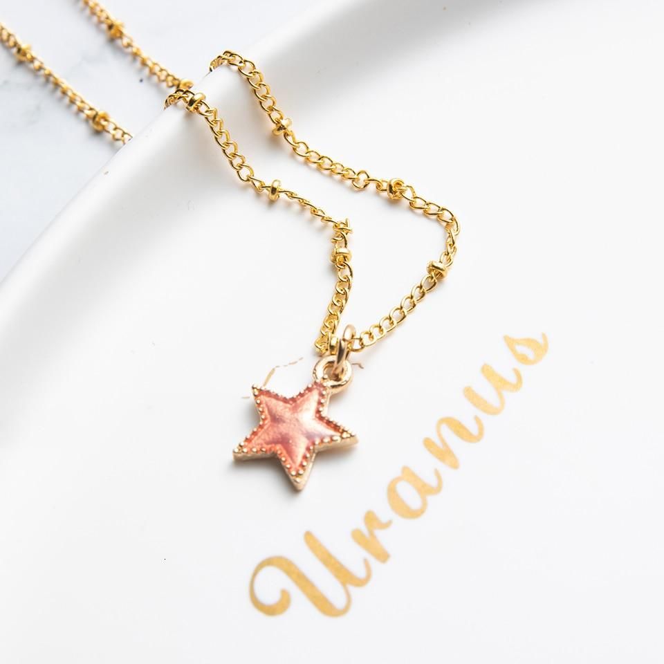 Multilayer Necklaces Charm Jewelry Heart Stars Round Coin Portrait Dollar N010980B Touchy Style