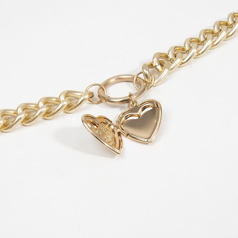 Multilayer Necklaces Charm Jewelry Punk Metal Heart Touchy Style