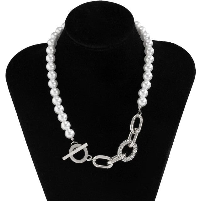 Multilayer Necklaces Charm Jewelry Simulated Pearls KOS0409 Touchy Style