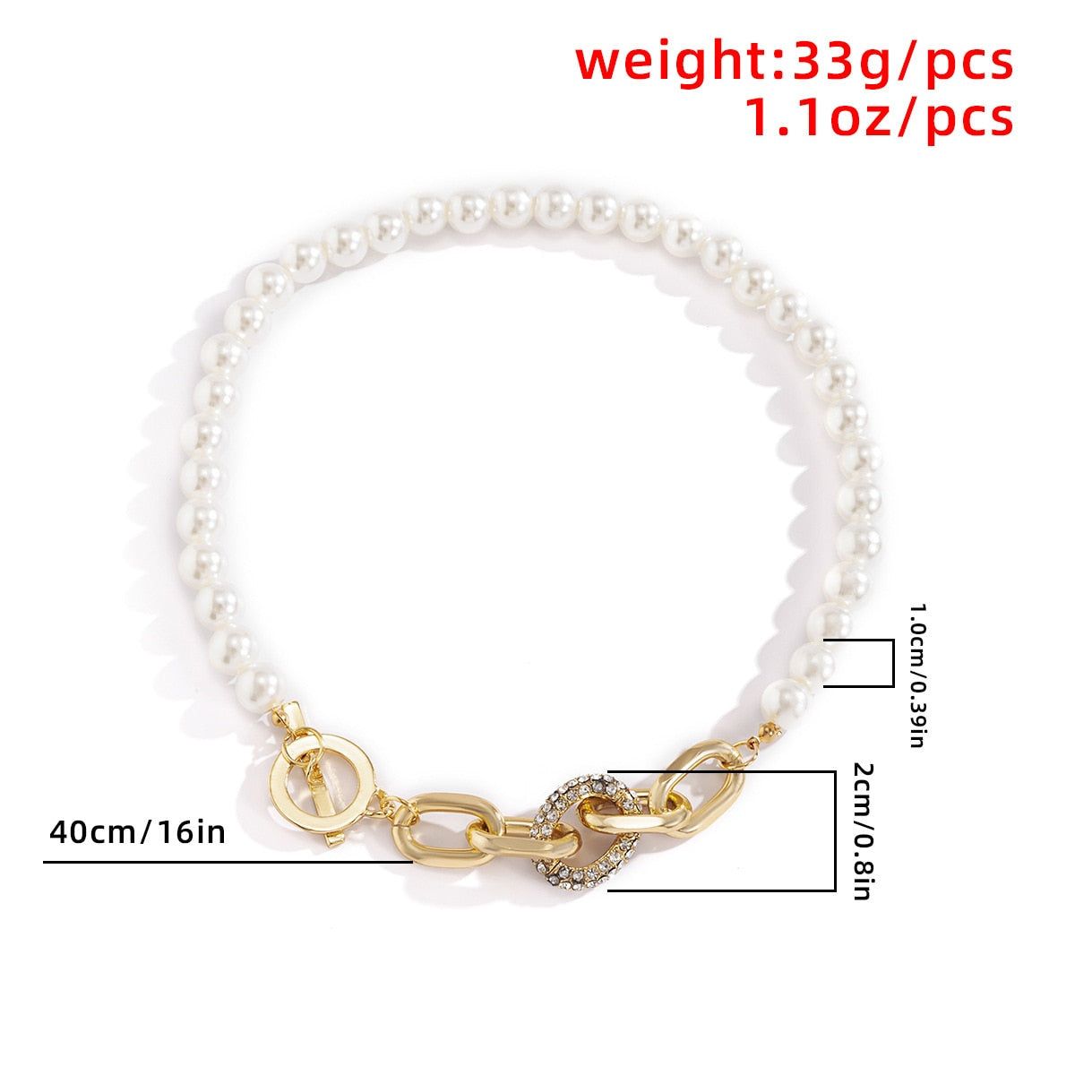 Multilayer Necklaces Charm Jewelry Simulated Pearls KOS0409 Touchy Style