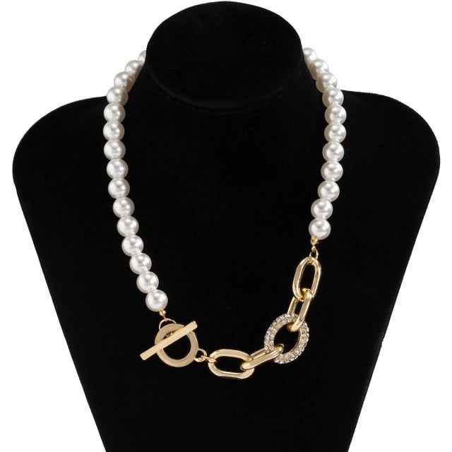 Multilayer Necklaces Charm Jewelry Simulated Pearls KOS0409 Touchy Style