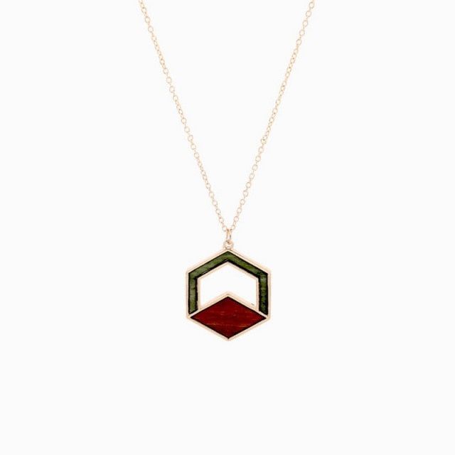 Necklaces Charm Jewelry Acrylic Wooden Geometric Fashion SMT260 Touchy Style