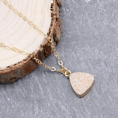 Necklaces Charm Jewelry Geometric Champagne Drusy Jewelry #NKS254 Touchy Style