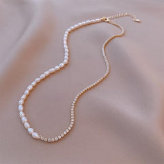 Necklaces Charm Jewelry Simple Rhinestone Pearl Korean Style Touchy Style