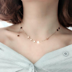 Necklaces Charm Jewelry Stainless Steel Stars Fashion #ET206 Touchy Style