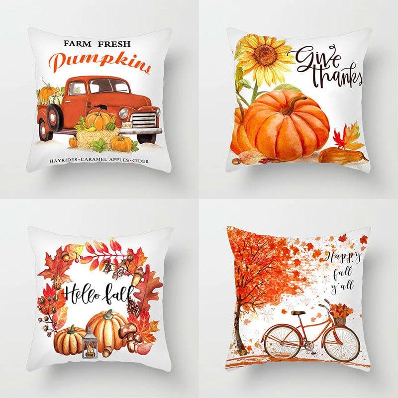 Autumn Pumpkins Cushion Covers dylinoshop