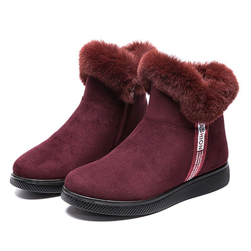 Platform Botas Women's Casual Shoes GCSZXC58 Ankle Boots Suede Plush Furry Touchy Style