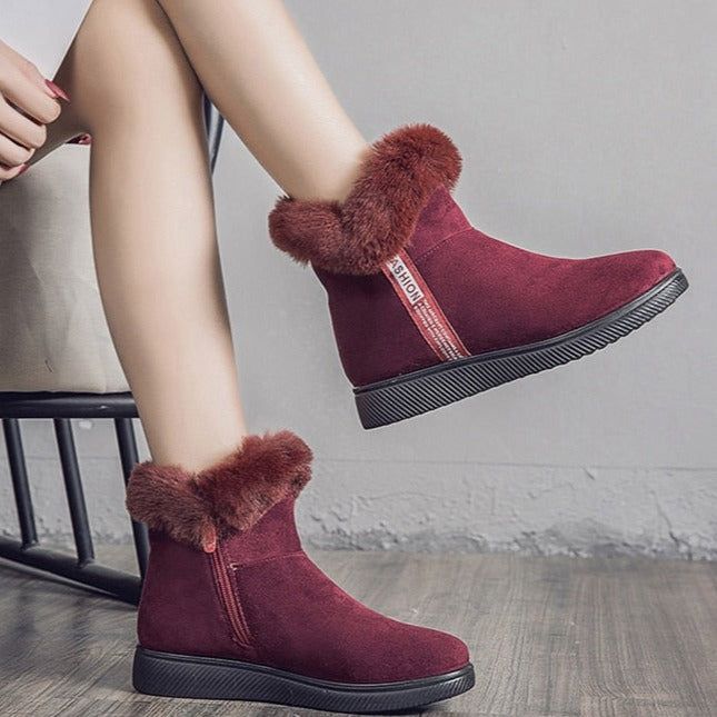 Platform Botas Women's Casual Shoes GCSZXC58 Ankle Boots Suede Plush Furry Touchy Style