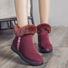 Platform Botas Women's Casual Shoes GCSZXC58 Ankle Boots Suede Plush Furry Touchy Style