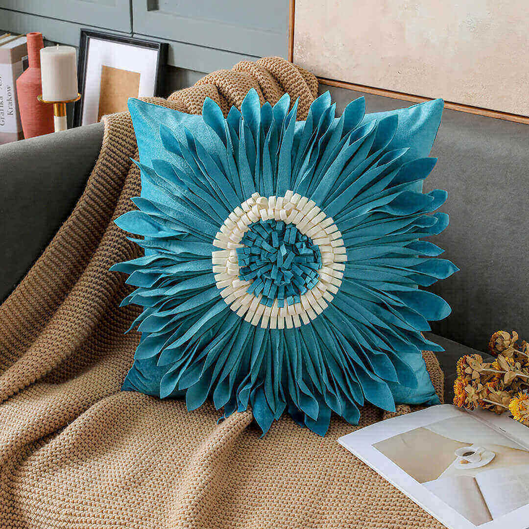 Handmade Sunflower Cushion Covers Feajoy