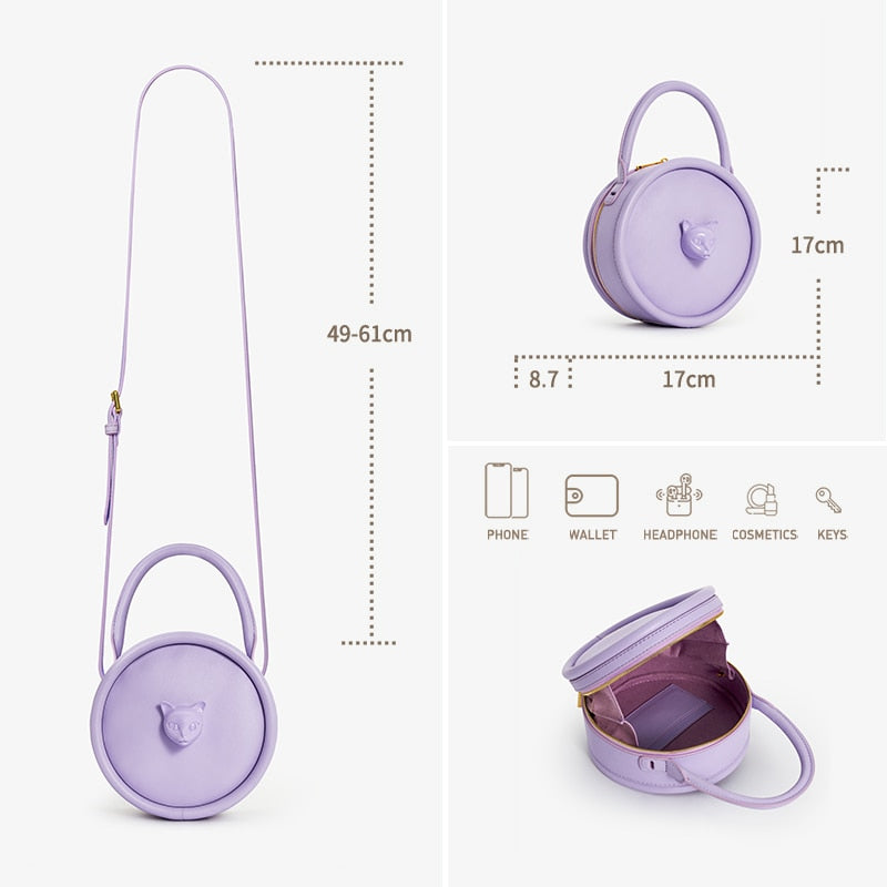 Small Size Women's Round Shoulder Bag dylinoshop