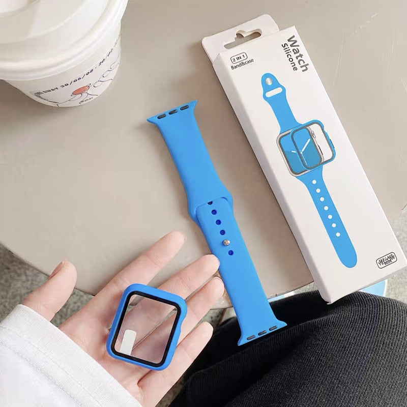 Case and Silicone Strap for Apple Watch dylinoshop