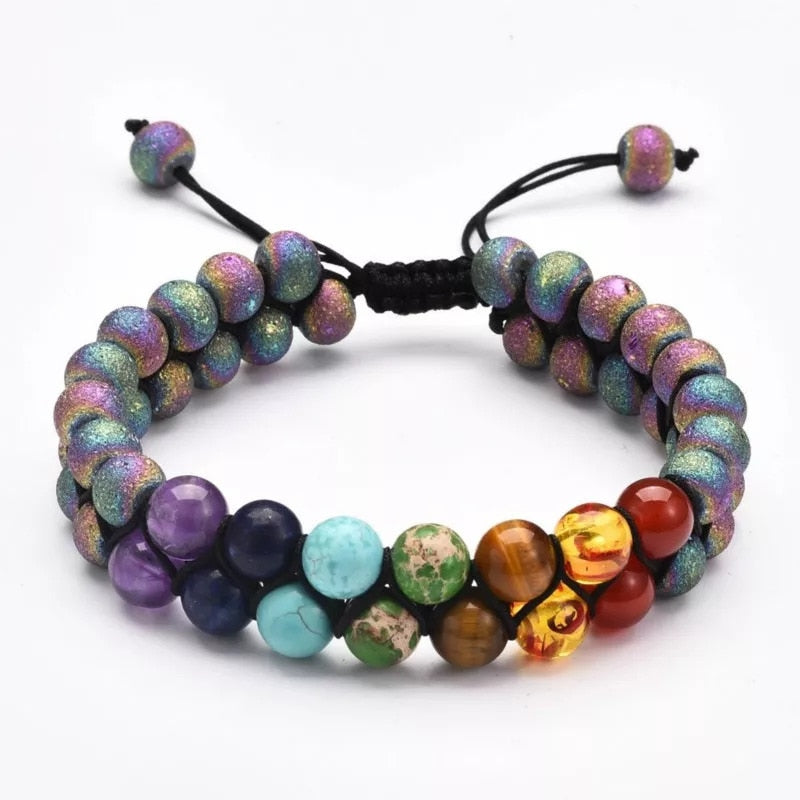 Chakra Bracelet Healing Crystals dylinoshop