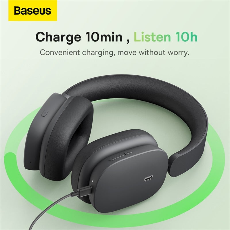 Baseus H1 ANC Bluetooth 5.2 Wireless Headphones dylinoshop