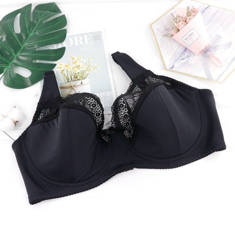 Super Full Cup Women's Plus Size Lace Bra dylinoshop