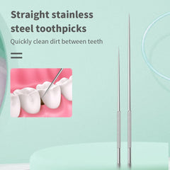 Stainless Steel Toothpick Set 7pcs Reusable dylinoshop