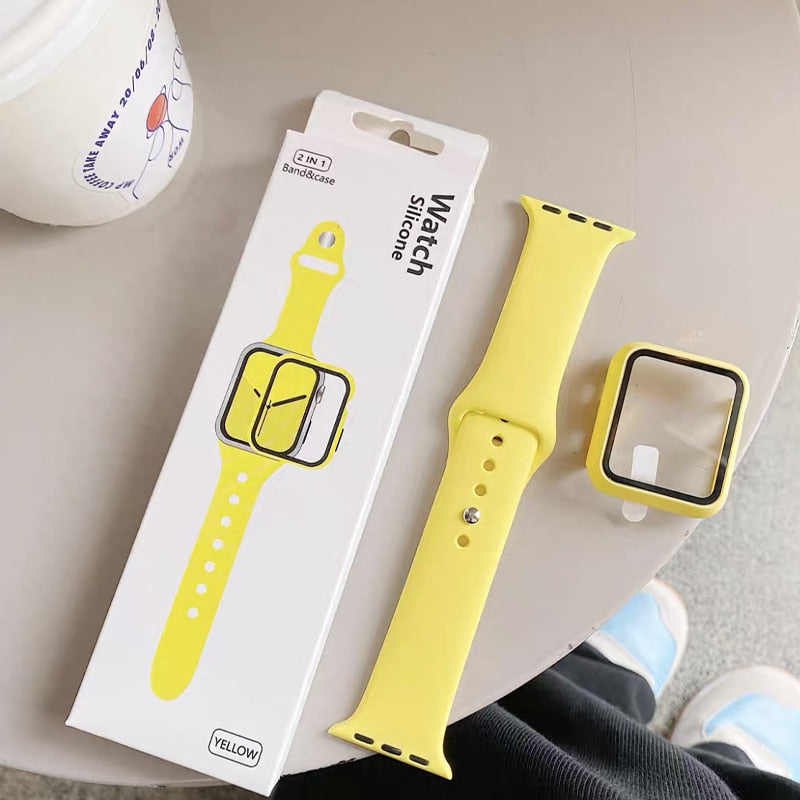 Case and Silicone Strap for Apple Watch dylinoshop