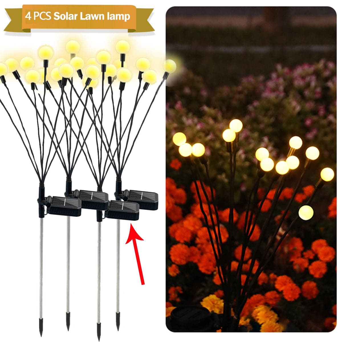 Starburst Swaying Solar Garden Lights-2PCS dylinoshop