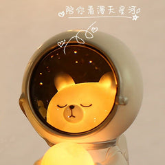 Creative Cute Galaxy Guardian Pet Astronaut Night Light Personality Bedroom Decoration Lights Star Light Kids Toys Birthday Gift dylinoshop