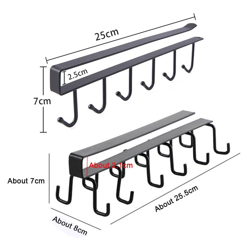 Under-Cabinet Hanger Rack- 2PCS dylinoshop