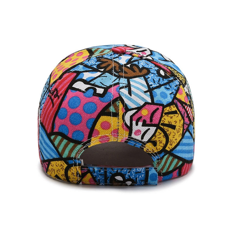 Cartoon Print Baseball Caps dylinoshop