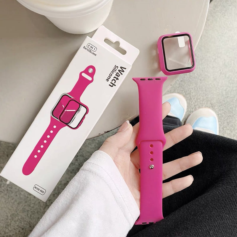 Case and Silicone Strap for Apple Watch dylinoshop