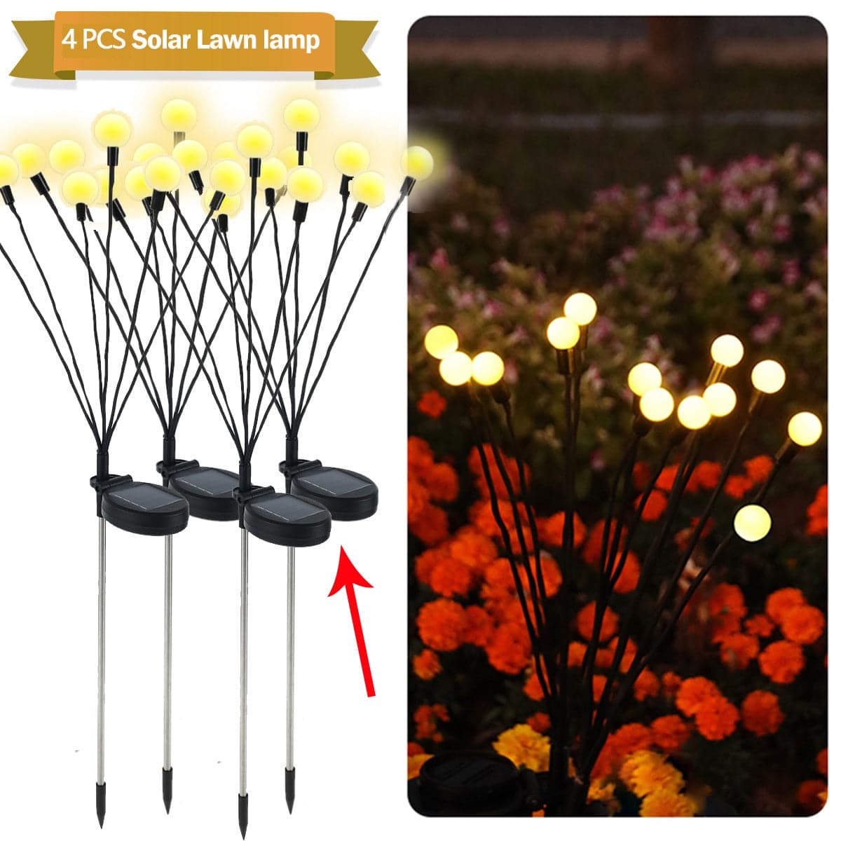 Starburst Swaying Solar Garden Lights-2PCS dylinoshop