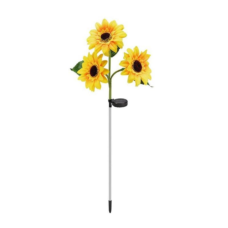 Upgraded 3 Sunflower Solar Garden Light feajoy