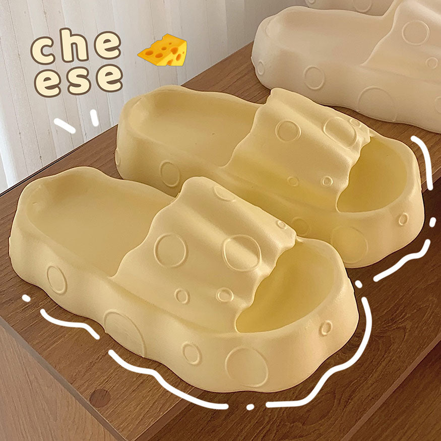 Cute Cheese Platform Slides dylioshop