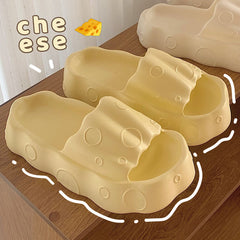 Cute Cheese Platform Slides dylioshop