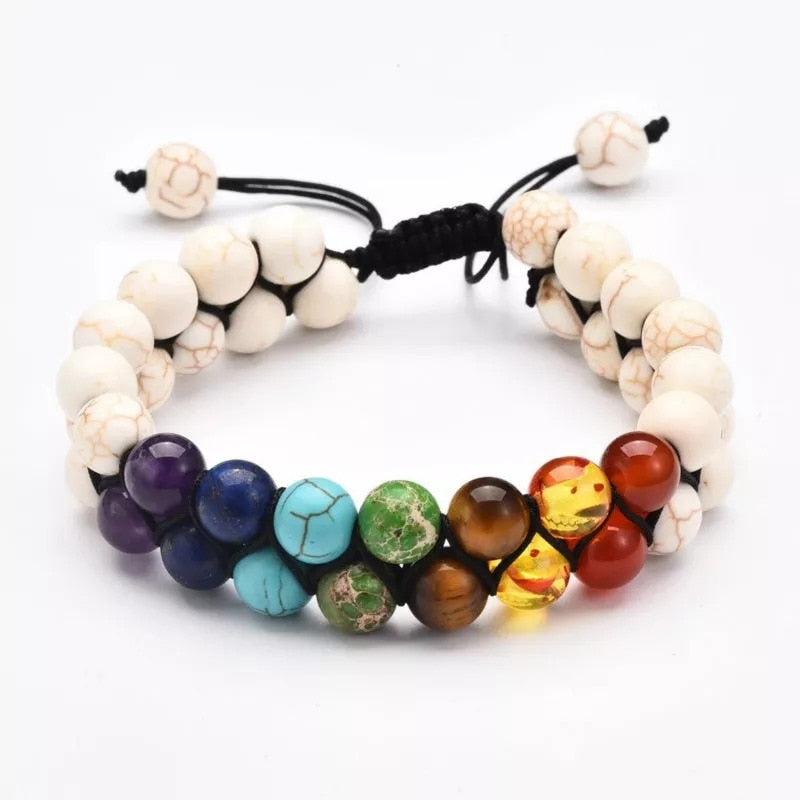 Chakra Bracelet Healing Crystals dylinoshop