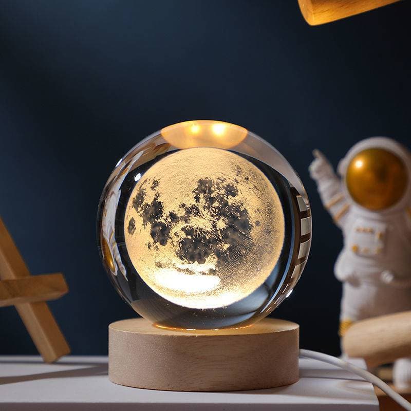 Luminous 3D Glowing Crystal Globe dylinoshop