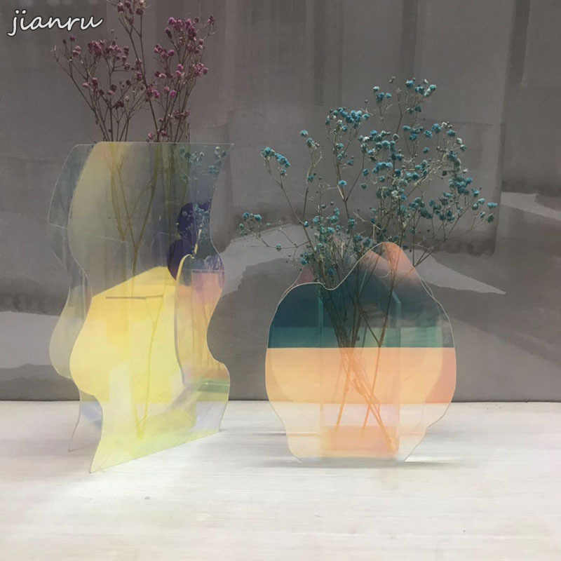 Iridescent Abstract Art Vase Feajoy