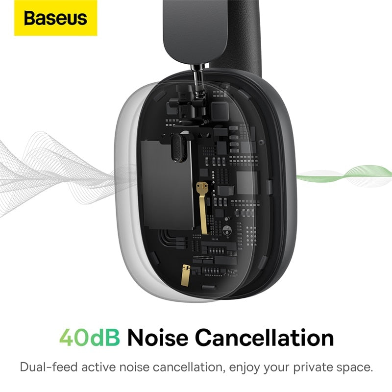 Baseus H1 ANC Bluetooth 5.2 Wireless Headphones dylinoshop