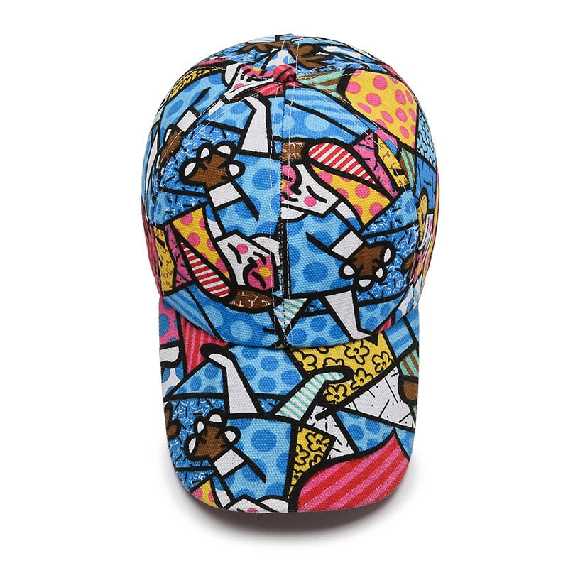 Cartoon Print Baseball Caps dylinoshop