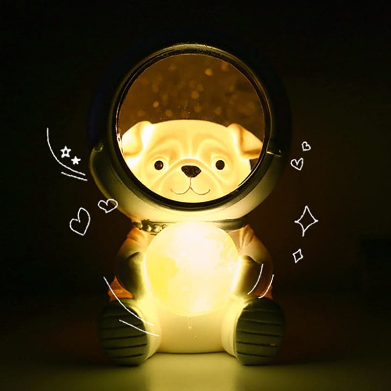 Creative Cute Galaxy Guardian Pet Astronaut Night Light Personality Bedroom Decoration Lights Star Light Kids Toys Birthday Gift dylinoshop