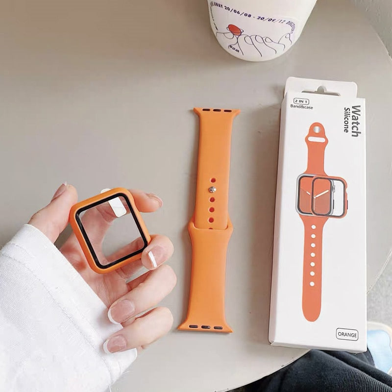 Case and Silicone Strap for Apple Watch dylinoshop