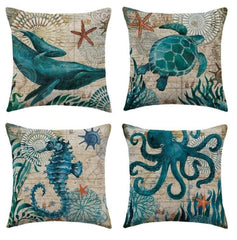 Sea Life Cushion Covers Feajoy