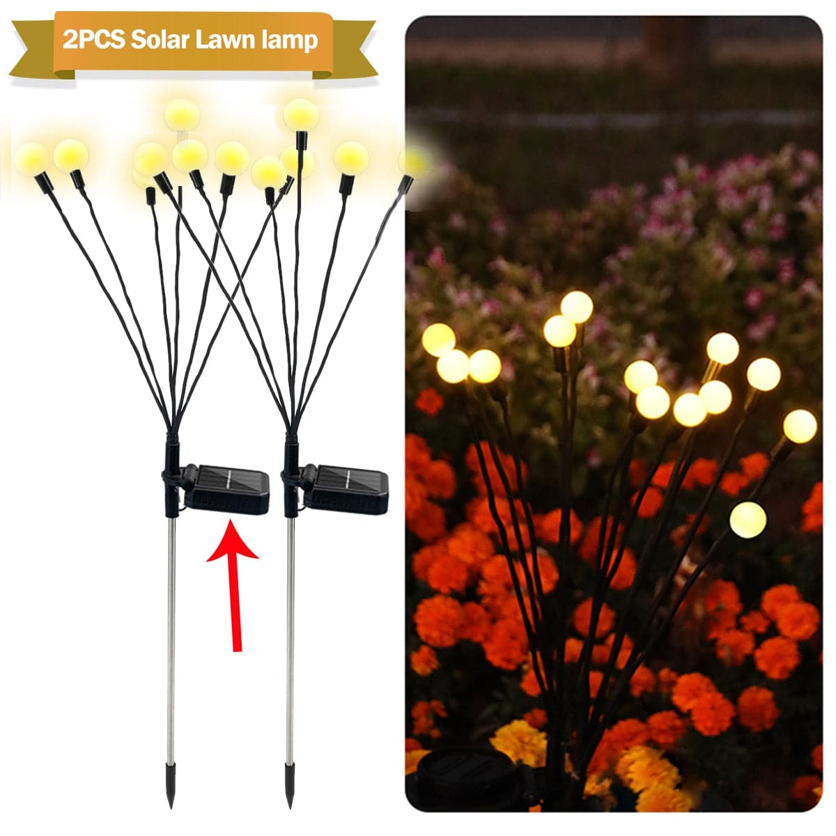 Starburst Swaying Solar Garden Lights-2PCS dylinoshop