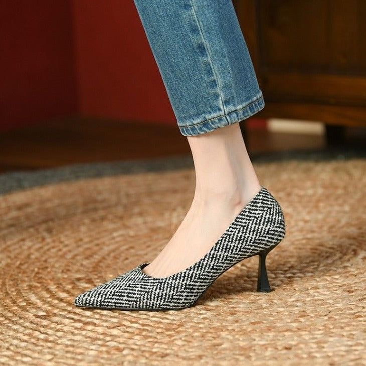 Simple Classic Pumps Women's Casual Shoes Stiletto Thin High Heels SGCS02 Touchy Style