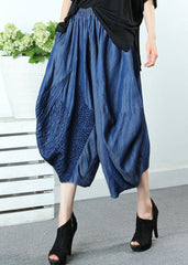 Style Blue Embroideried Pockets denim Pants Spring WF-LPTS220107