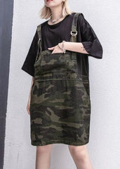 Style Camouflage Cotton clothes false two pieces Plus Size summer Dresses AT-SDM190717