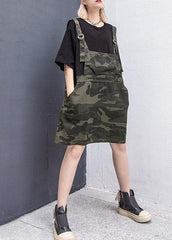 Style Camouflage Cotton clothes false two pieces Plus Size summer Dresses AT-SDM190717