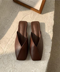 Stylish Chocolate Flat style slippers LT210617